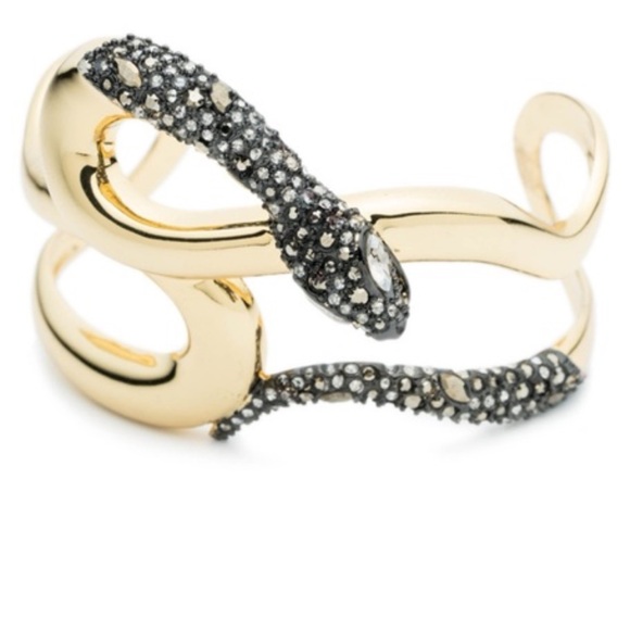 Alexis Bittar Gold and Silver Textured Bracelet - Picture 5 of 9